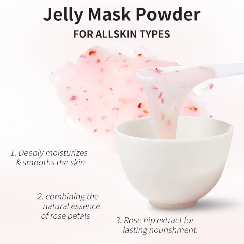 Silcy Skin Jelly Mask Powder rose hyaluronic acid collagen jelly facial mask in bowl on Tampa Home & Garden Store
