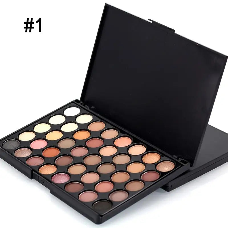 Silcy Skin glitter eyeshadow palette in black plastic case with 60+ nude to shimmer shades on Tampa Home & Garden Store