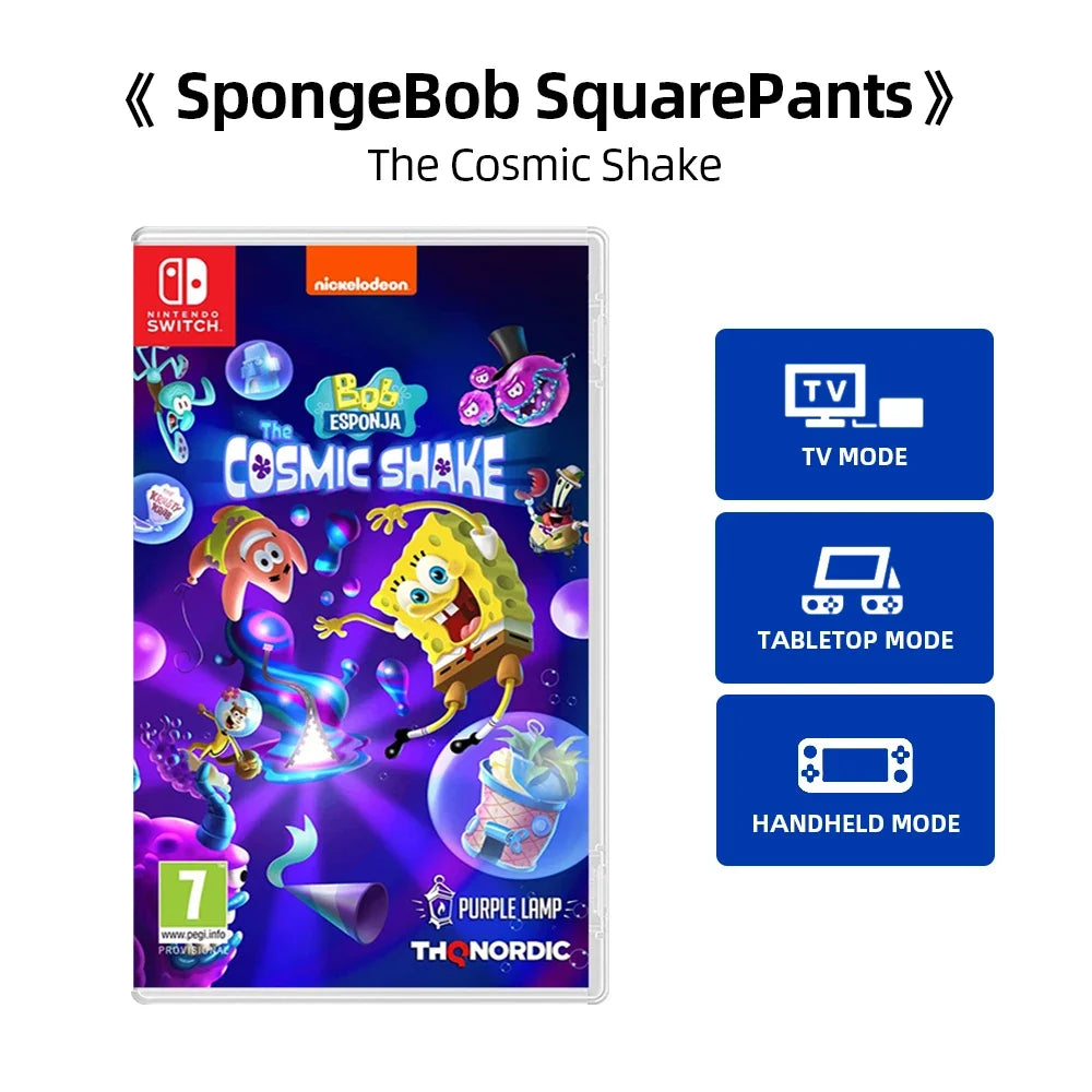 Nintendo SpongeBob SquarePants The Cosmic Shake game case with mode icons FLIPSTYLEZLLC on Tampa Home & Garden Store