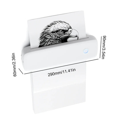 Portable Bluetooth thermal label printer by UpTrend Deals, white compact inkless USB on Tampa Home & Garden Store