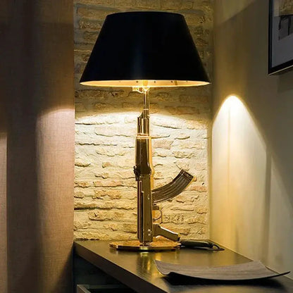 DecorBites Gold LED Floor Lamp for Living Room