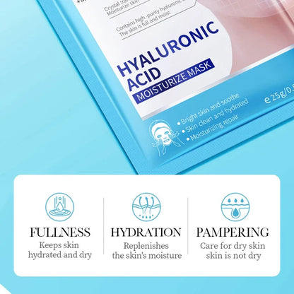 Hyaluronic acid moisturizing facial mask in blue BIOAQUA package on Tampa Home & Garden Store