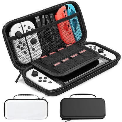 Black FLIPSTYLEZLLC Nintendo Switch storage bag with Joycons, mesh pockets and slots on Tampa Home & Garden Store