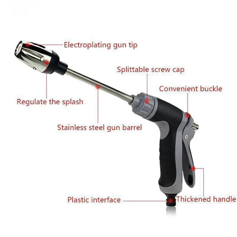 Portable Water Hose Nozzle with Foam Lance