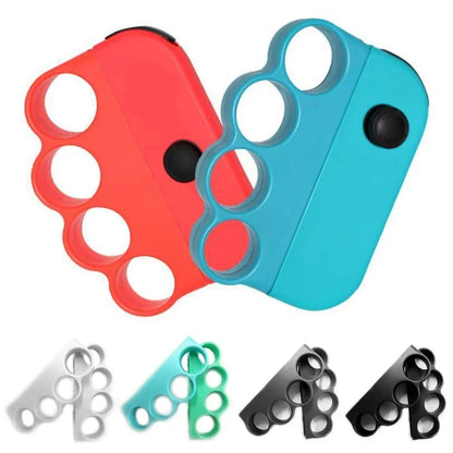 Joy-Con boxing grip knuckles for Switch with four finger holes, red and blue silicone set on Tampa Home & Garden Store