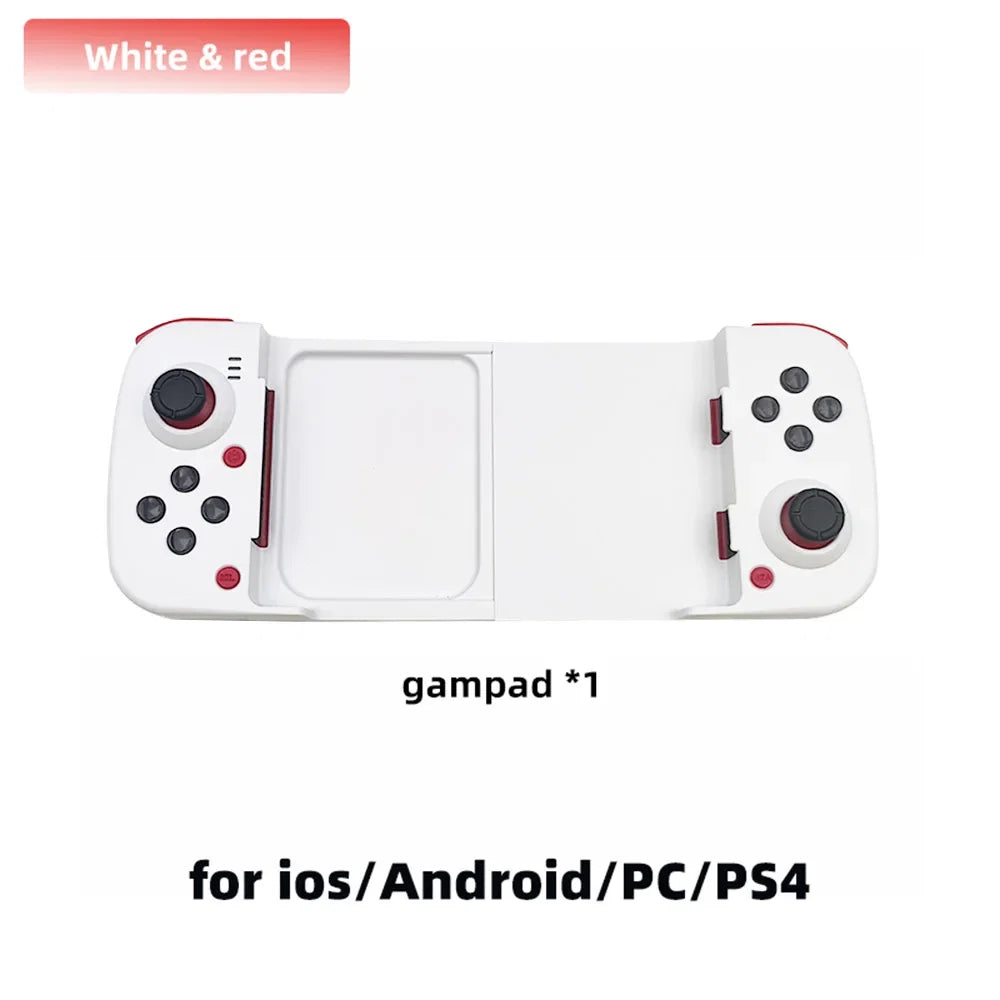 D3 gamepad wireless controller white & red split grips for iOS/Android/Switch on Tampa Home & Garden Store