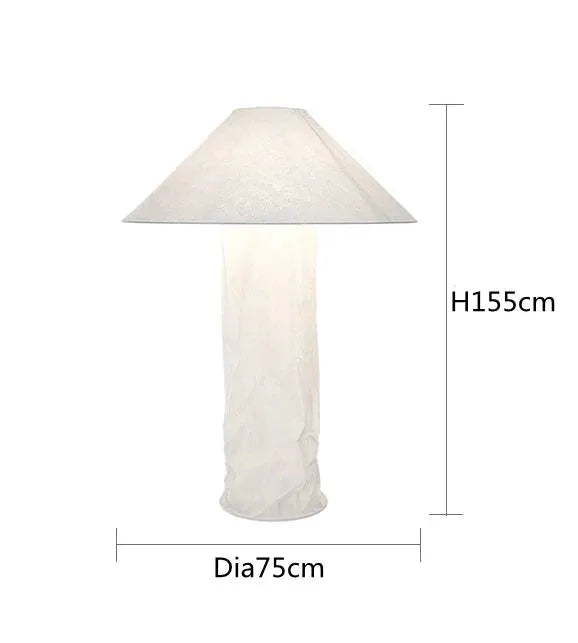 DecorBites Japanese Paper Floor Lamp Nordic Glow