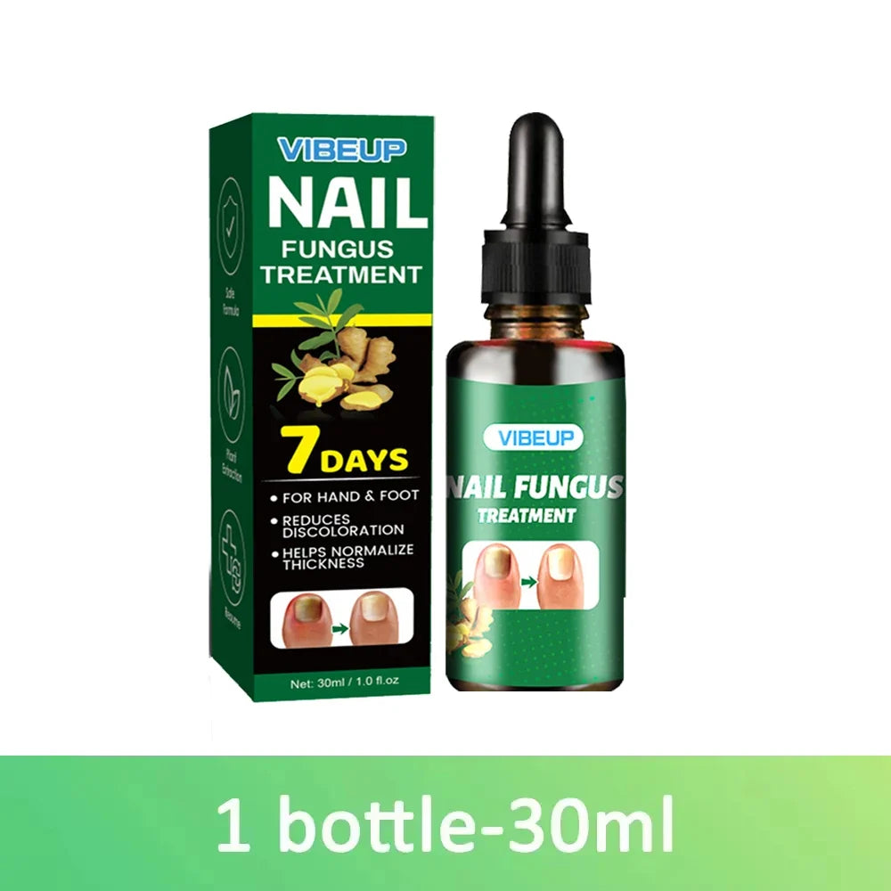 Nail fungus treatment kit: 2-item set with VIBEUP green box and 30ml dropper bottle on Tampa Home & Garden Store
