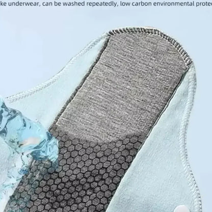 Reusable adult diaper with non-slip gray inner panel and light blue washable panty liner Silcy Skin on Tampa Home & Garden Store
