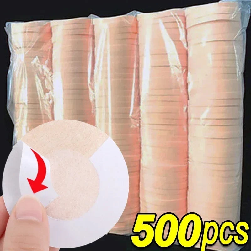 Beige nipple cover stickers 500pcs Silcy Skin self-adhesive pasties for invisible bra padding on Tampa Home & Garden Store