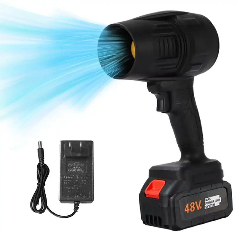 Cordless mini air blower handheld jet fan, black 48V with battery & charger, UpTrend Deals on Tampa Home & Garden Store