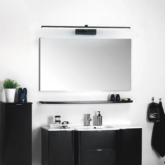 LED Bathroom Mirror Light – Waterproof Wall Lamp for Makeup Vanity in White/Black
