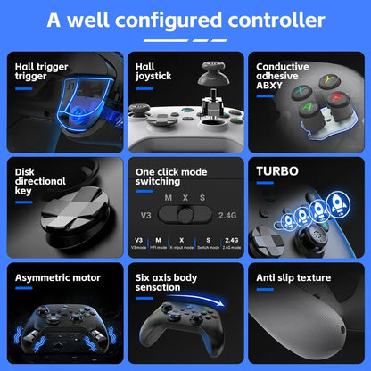 G6 game controller with Hall trigger and Hall joystick; FLIPSTYLEZLLC, supports Switch/PC/Android on Tampa Home & Garden Store