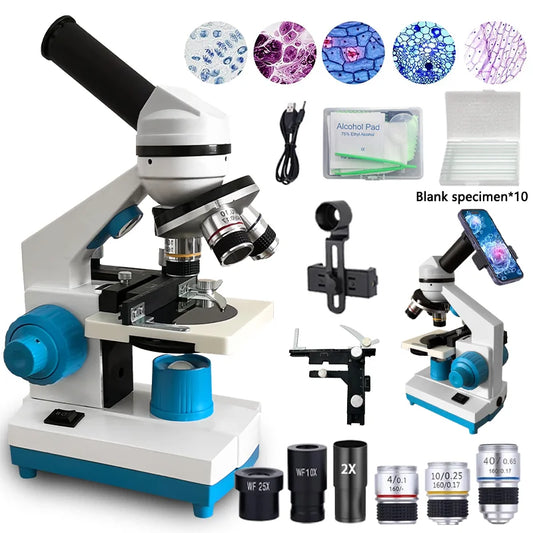 Student Microscope Dual LED with Moving Slide Stage for School Home Lab - Tampa Home & Garden Store