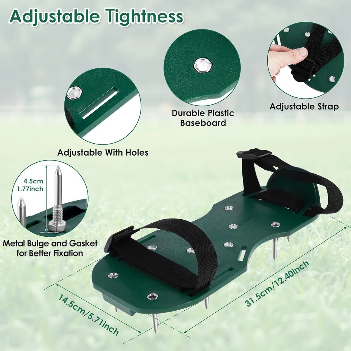 Adjustable Lawn Aerator Shoes and Spike Kit