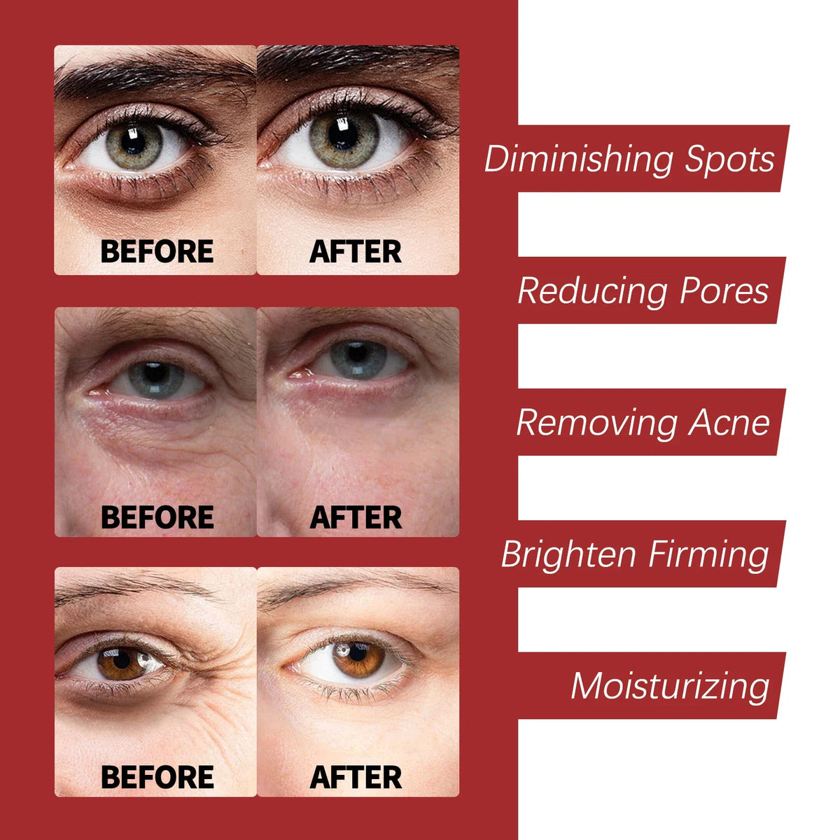 Silcy Skin Retinol Collagen Cream Complex Day Night before/after eye and skin on Tampa Home & Garden Store