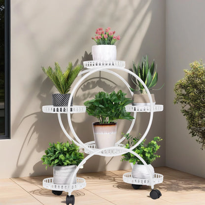 Heavy Duty Plant Stand And Lockable Wheels For