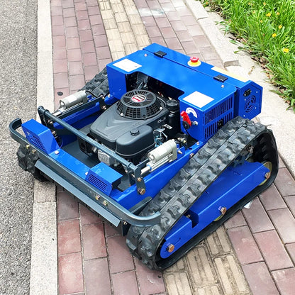 Self-Propelled Remote-Control Lawn Mower 550mm blue tracked unit UpTrend Deals on Tampa Home & Garden Store