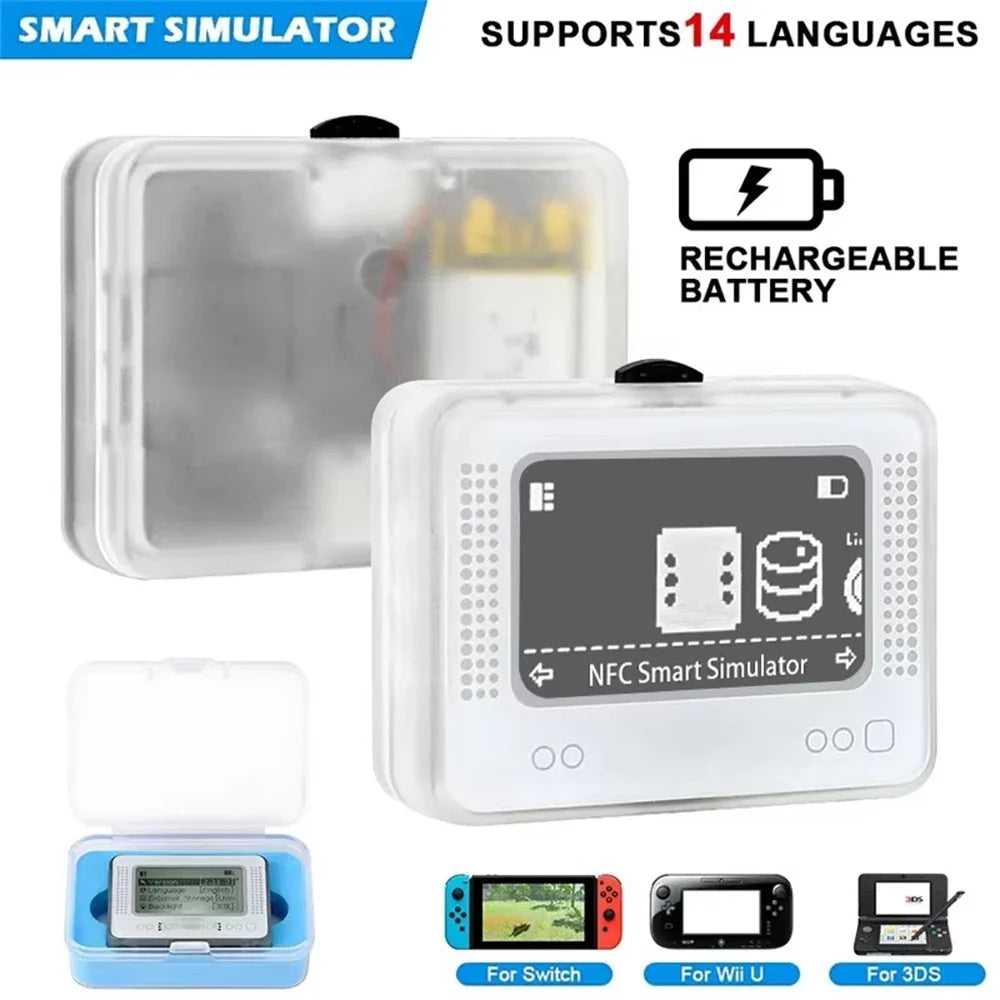 FANGTUOSI NFC game simulator in clear protective case with LCD, 2-pack for Switch 3DS on Tampa Home & Garden Store