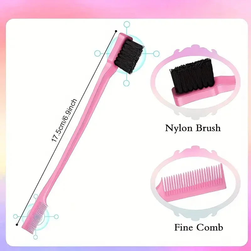 Silcy Skin 5pc pink hair styling comb set with nylon brush and fine comb on Tampa Home & Garden Store