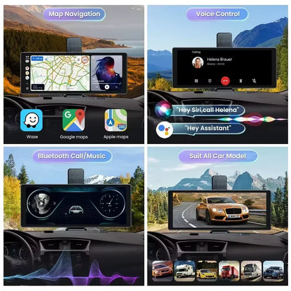 10.26 Portable CarPlay Screen wireless touch car stereo with map navigation and voice control on Tampa Home & Garden Store