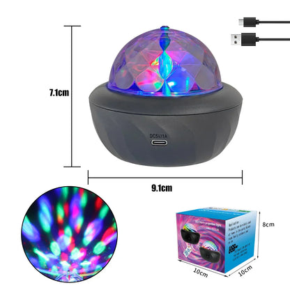 USB RGB Starry Night Sky Projector | Rotating Moon Stars Room Decor Lamp
