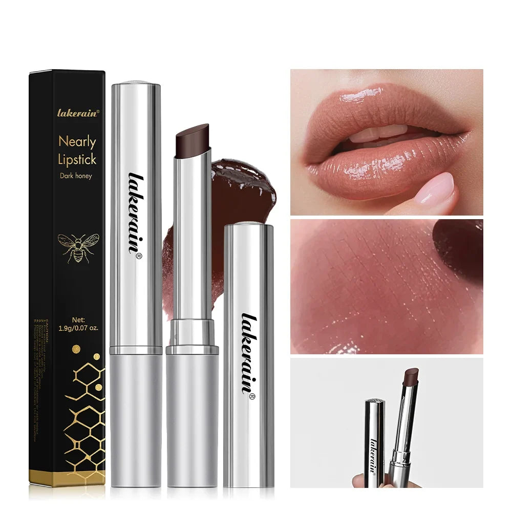Silcy Skin 4pc honey colorless lip balm lipstick set in silver tubes with black box on Tampa Home & Garden Store