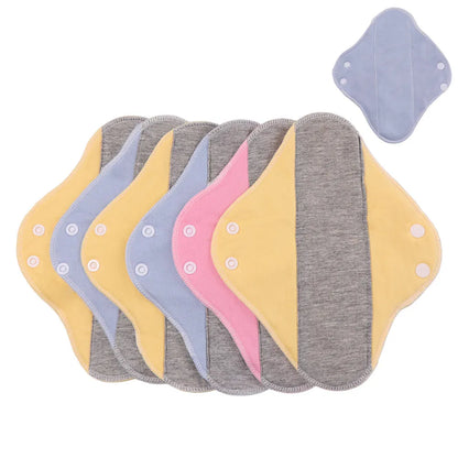 6pc washable graphene pads by Silcy Skin, pastel pantyliners with snaps, 23 cm on Tampa Home & Garden Store
