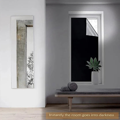 Blackout Window Tint Film by UpTrend Deals for privacy window with peelback corner on Tampa Home & Garden Store