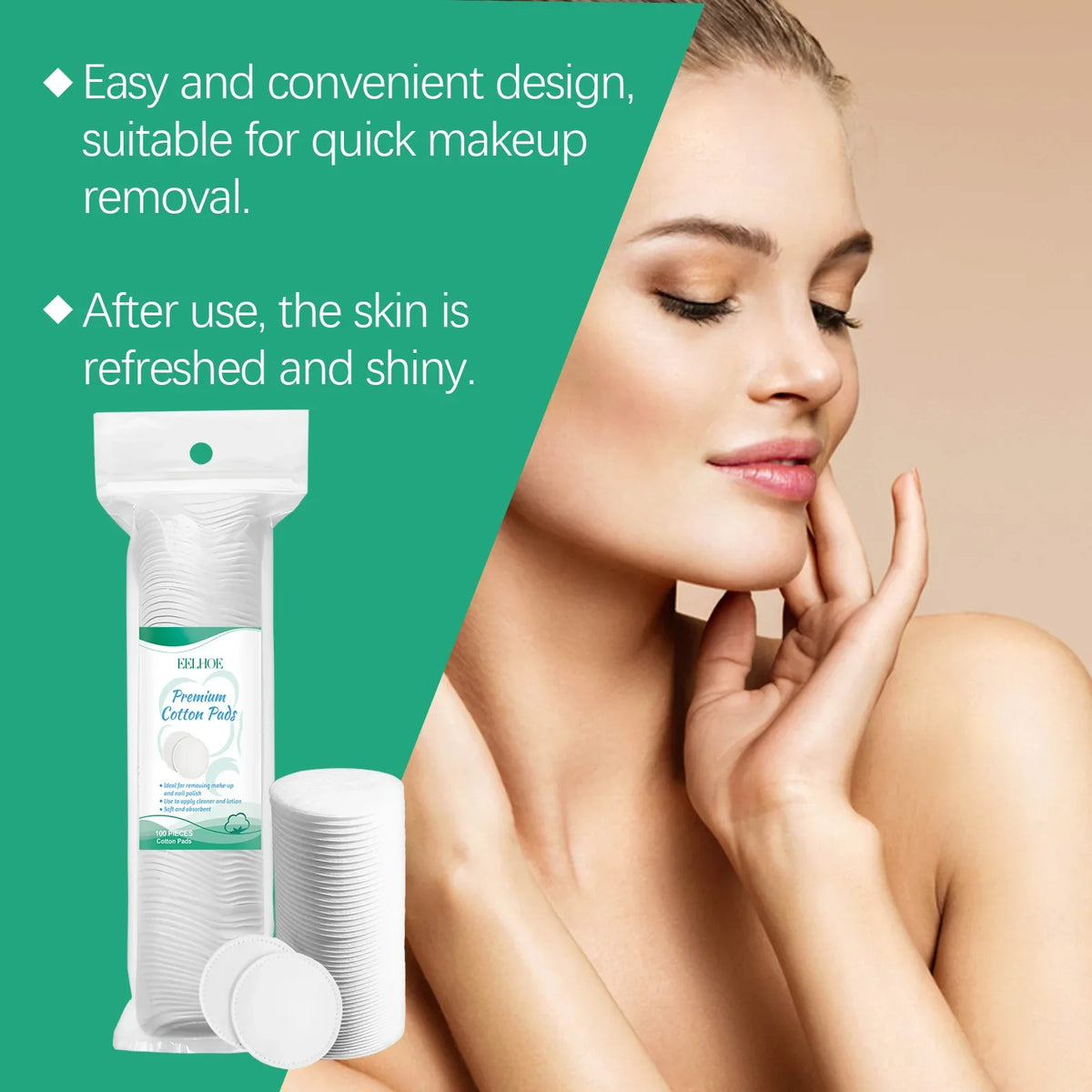 Moisturizing Facial Cleansing Oil by Silcy Skin with Centella and cotton pads on Tampa Home & Garden Store