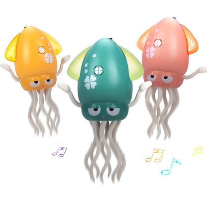 Perfecsy electronic dancing squid toys set of 3 teal orange pink with light and sound on Tampa Home & Garden Store