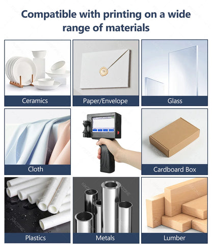 Portable handheld inkjet printer TIJ compatibility: ceramics, glass, cloth, plastics, metals on Tampa Home & Garden Store