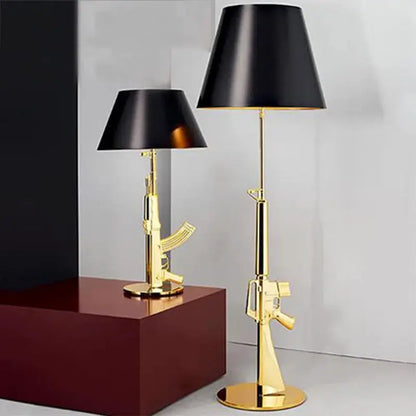 DecorBites Gold LED Floor Lamp for Living Room