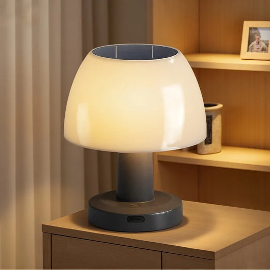 Solar LED Table Lamp Outdoor Rechargeable Cordless Desk Light for Home Décor - Tampa Home & Garden Store