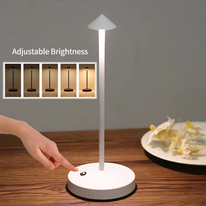 Wireless LED Table Lamp with Touch Dimming | Cordless Ambient Lighting