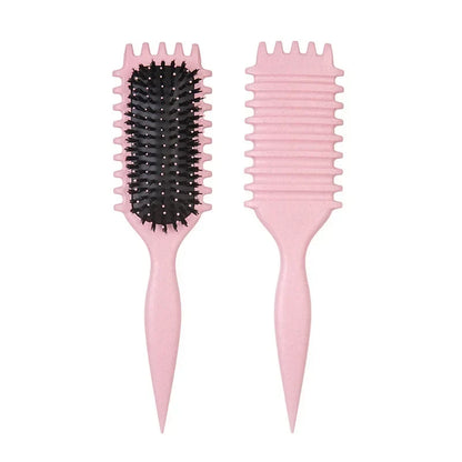 Silcy Skin pink two-piece detangling brush and comb set with black bristles on Tampa Home & Garden Store