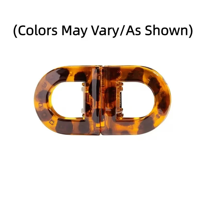 Butterfly magnetic hair clip, tortoiseshell amber color, Silcy Skin brand on Tampa Home & Garden Store