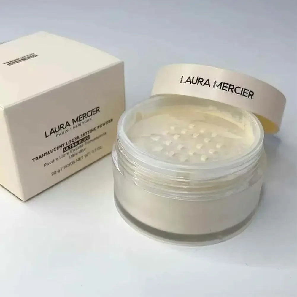 Laura Mercier translucent loose setting powder in white jar with box on Tampa Home & Garden Store
