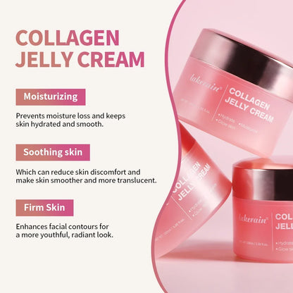 Collagen Jelly Cream by Silcy Skin in pink jars with silver lids, moisturizing and firming on Tampa Home & Garden Store