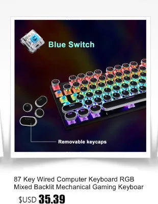 Fashion Keyboard and Mouse Set purple wireless RGB keyboard with blue switch on Tampa Home & Garden Store