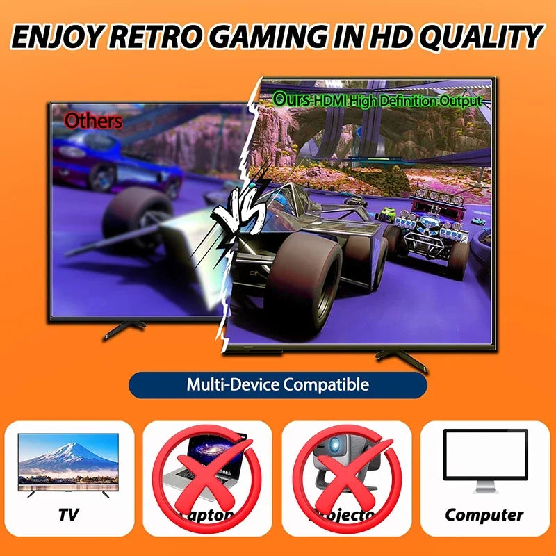 Retro game console with 20000 games plug-and-play TV stick 2 wireless controllers UpTrend Deals on Tampa Home & Garden Store