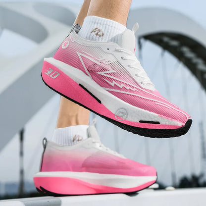 Men's Training Sneakers EstaliosFit pink mesh cushioned sole, 2 sneakers on Tampa Store on Tampa Home & Garden Store