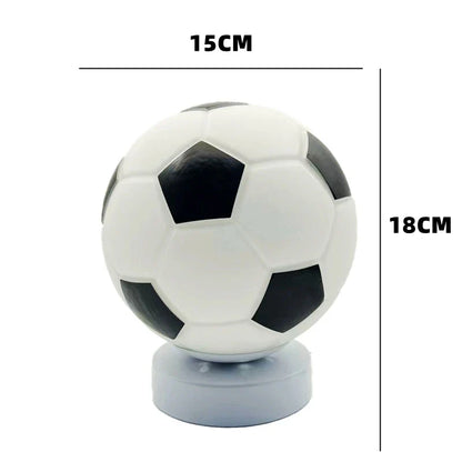 Football Table Lamp LED Desk Light Sports Bedroom Nightstand Home Decor