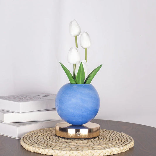Tulip LED Night Light USB Rechargeable Desk Table Lamp for Bedroom & Holiday Decor - Tampa Home & Garden Store