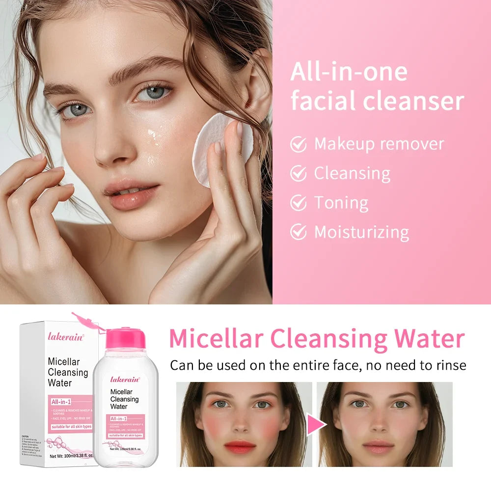 Silcy Skin Micellar Cleansing Water bottle with pink cap, 100ml makeup remover on Tampa Home & Garden Store