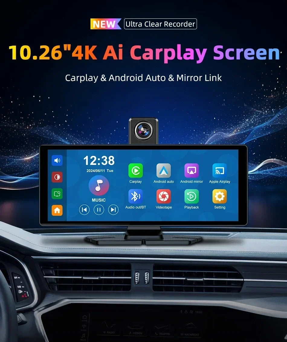 10.26-inch portable CarPlay screen wireless car stereo touch display by UpTrend Deals on Tampa Home & Garden Store