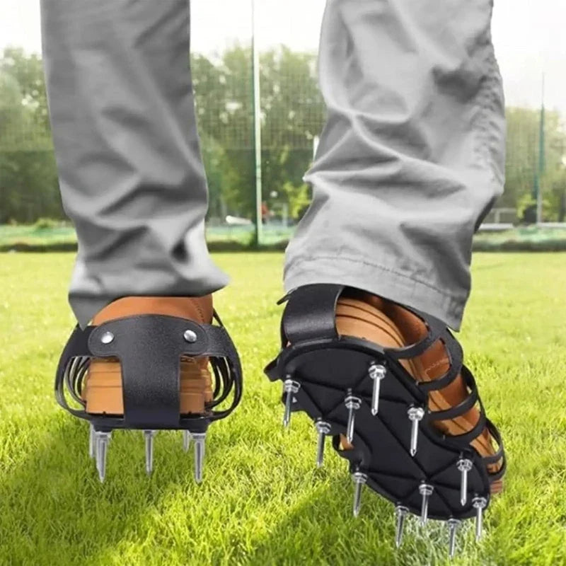 Universal Aerating Shoes for Lawn and Garden Care