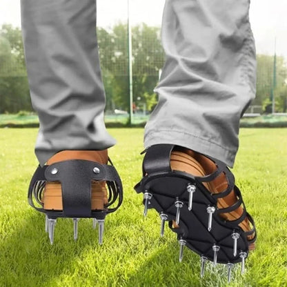 Universal Aerating Shoes for Lawn and Garden Care