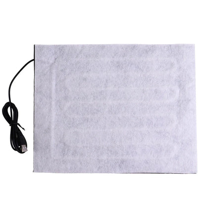 Silcy Skin 5V USB heating pad white plush warm plate for body/foot with USB cable on Tampa Home & Garden Store