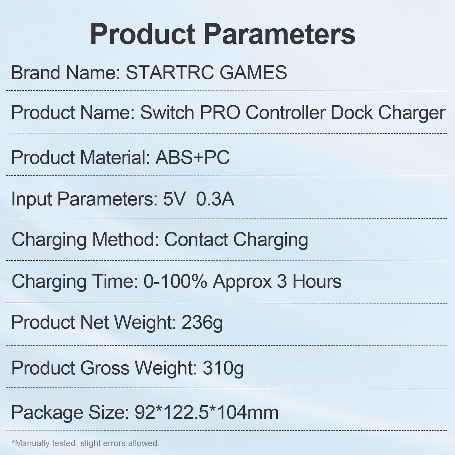 Charging Dock for Switch Pro Controller by FLIPSTYLEZLLC ABS+PC LED 5V 0.3A contact charging on Tampa Home & Garden Store